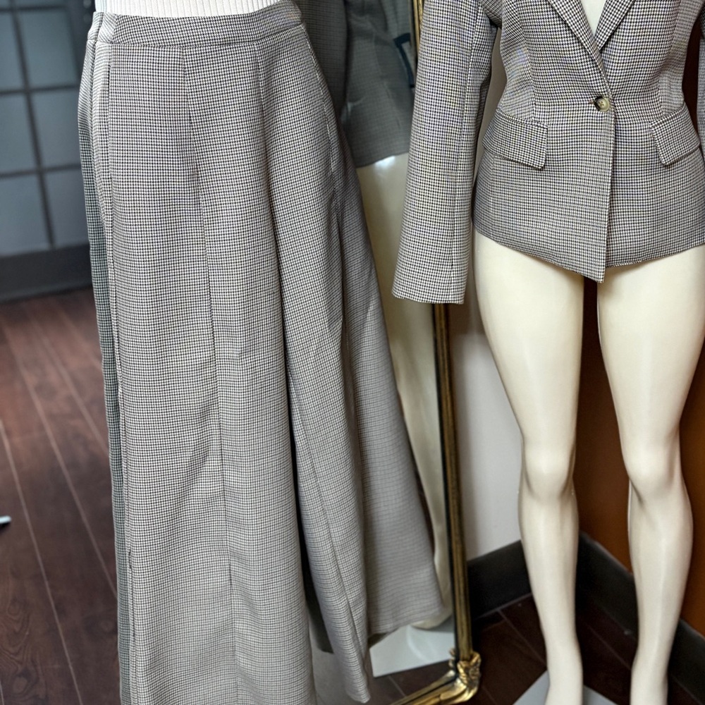 Sage wide legged trouser